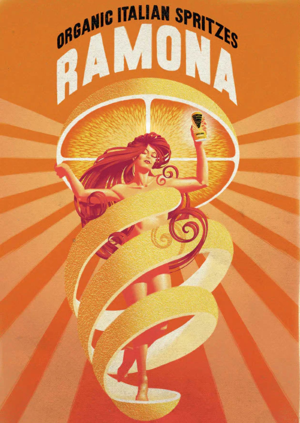 Ramona organic Italian spritz poster