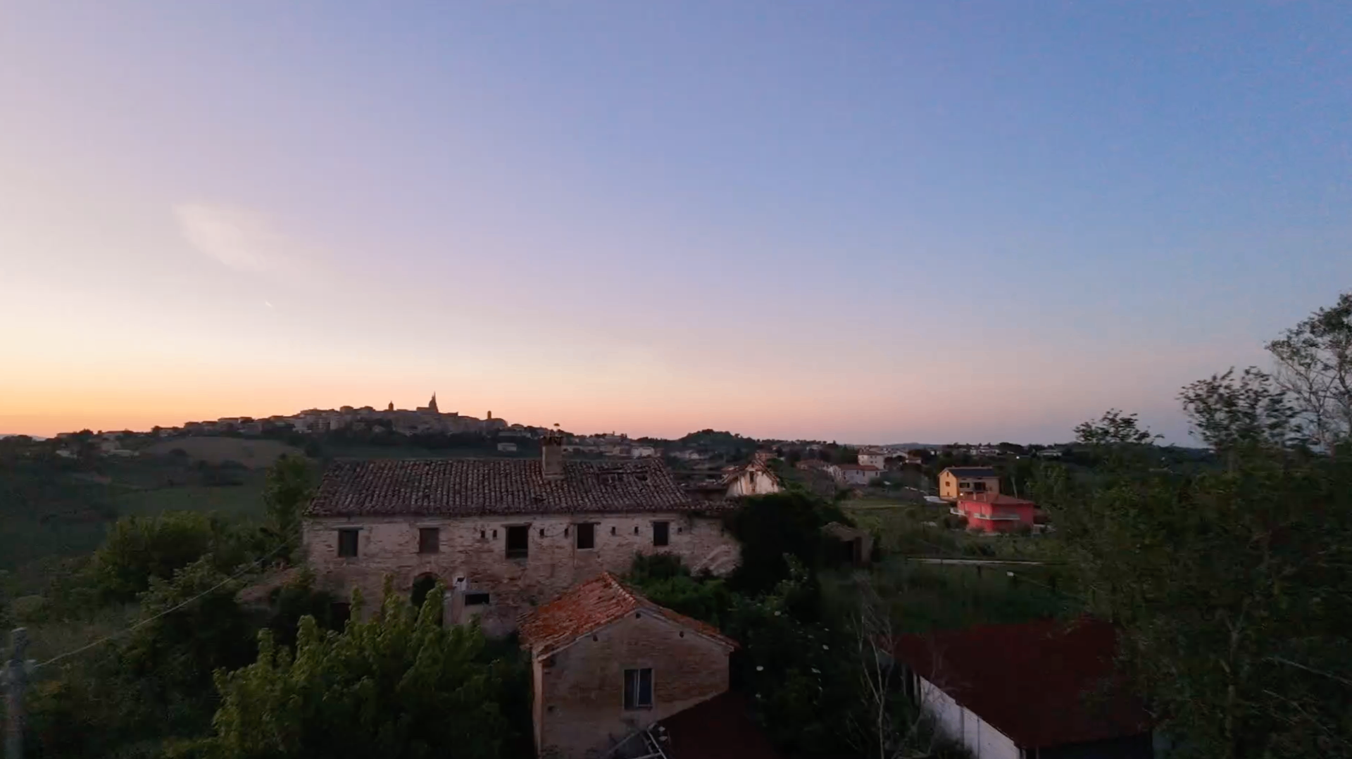 The historic hilltop village of Ostra Vetere